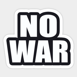 No war Sticker